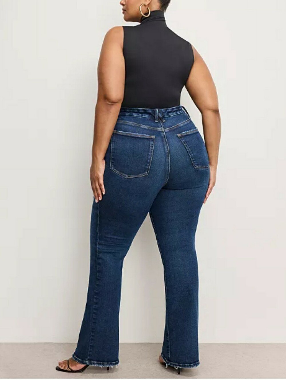 Good American Always Fits Good Classic Bootcut High Rise Stretch Jeans 20-26